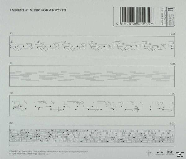 Dos de CD : Fond blanc avec notation musicale et durées des pistes.