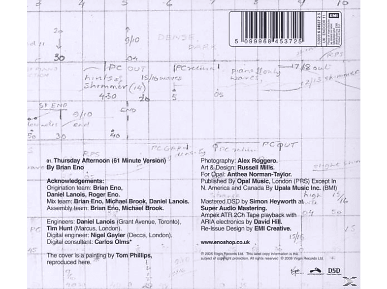 Thumbnail - Brian Eno - THURSDAY AFTERNOON (2005 REMASTERED) (CD)