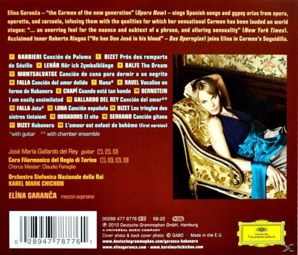 CD borító egy nővel a széken. A CD címe: Elina Garanca.