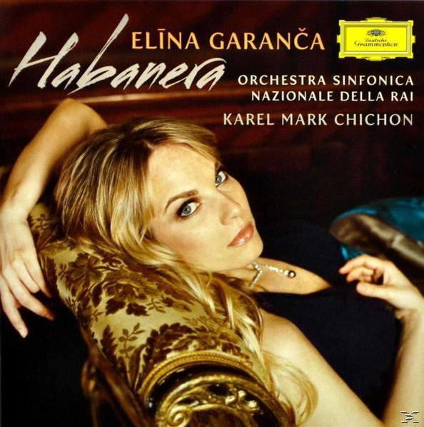 Elīna Garanča album borítója. Az énekesnő fekete ruhában, aranyozott díványon.