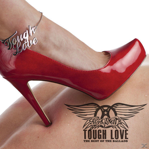 Albumcover zeigt ein Frauenbein in rotem High Heel, das auf den Rücken eines Mannes tritt, mit Text.