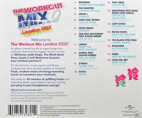VARIOUS - Workout Mix-London 2012  - (CD)