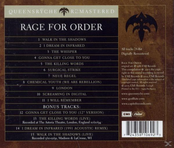 Rückseite des Albums mit Songtiteln, Bandnamen und braunem Hintergrund.
