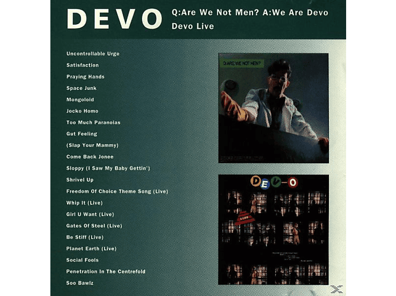 Devo - Q: Are we not men ? A: We are Devo Live CD