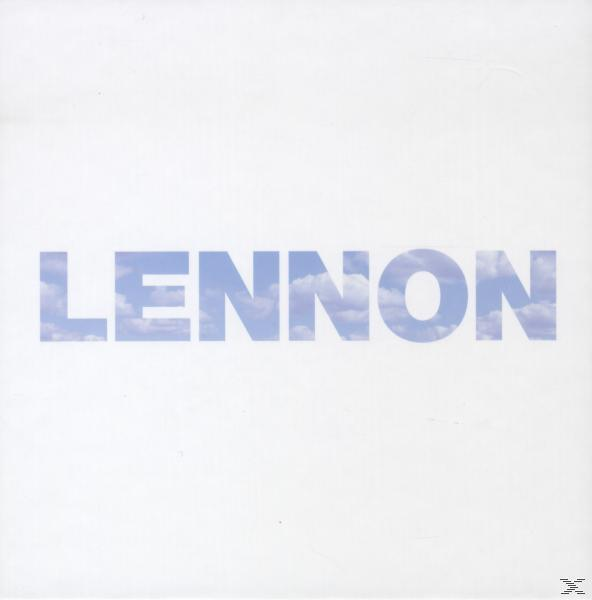 Albumcover: Lennon-Text, blauer Himmel mit Wolken.