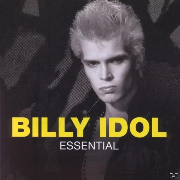 Albumcover von Billy Idol, mit seinem Namen und dem Wort Essential.