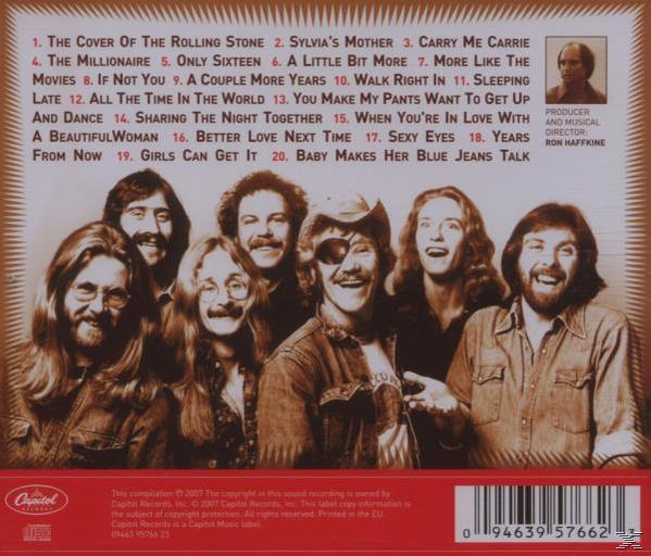 Albumcover, The Rolling Stone's Compilation-Album. Gruppenfoto der Band, Titelliste und Produzenteninformationen.