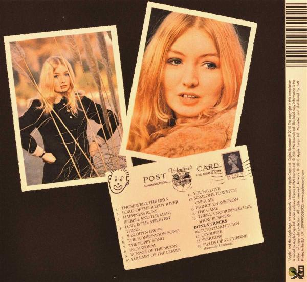 Album-Rückseite mit Fotos und Trackliste, Vintage.