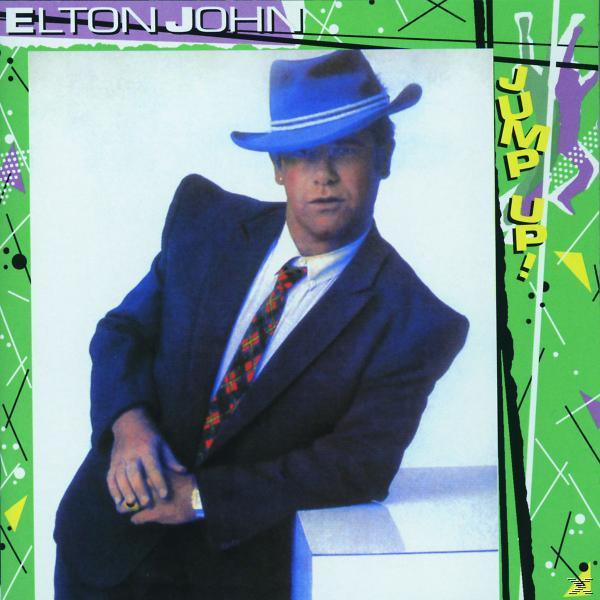 Elton John Albumcover, Porträt von Elton John in Anzug und Hut.