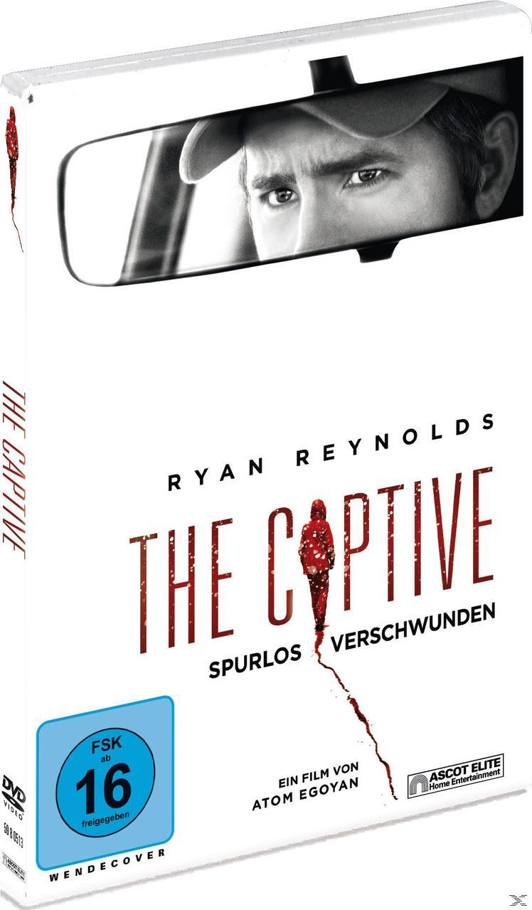 Filmcover. Das Gesicht eines Mannes ist im Rückspiegel zu sehen. Der Titel lautet 'The Captive'.