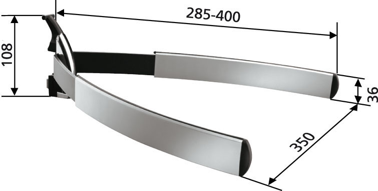 VOGEL´S AV 10 Universal AV-Halter AV-Halter, Silber
