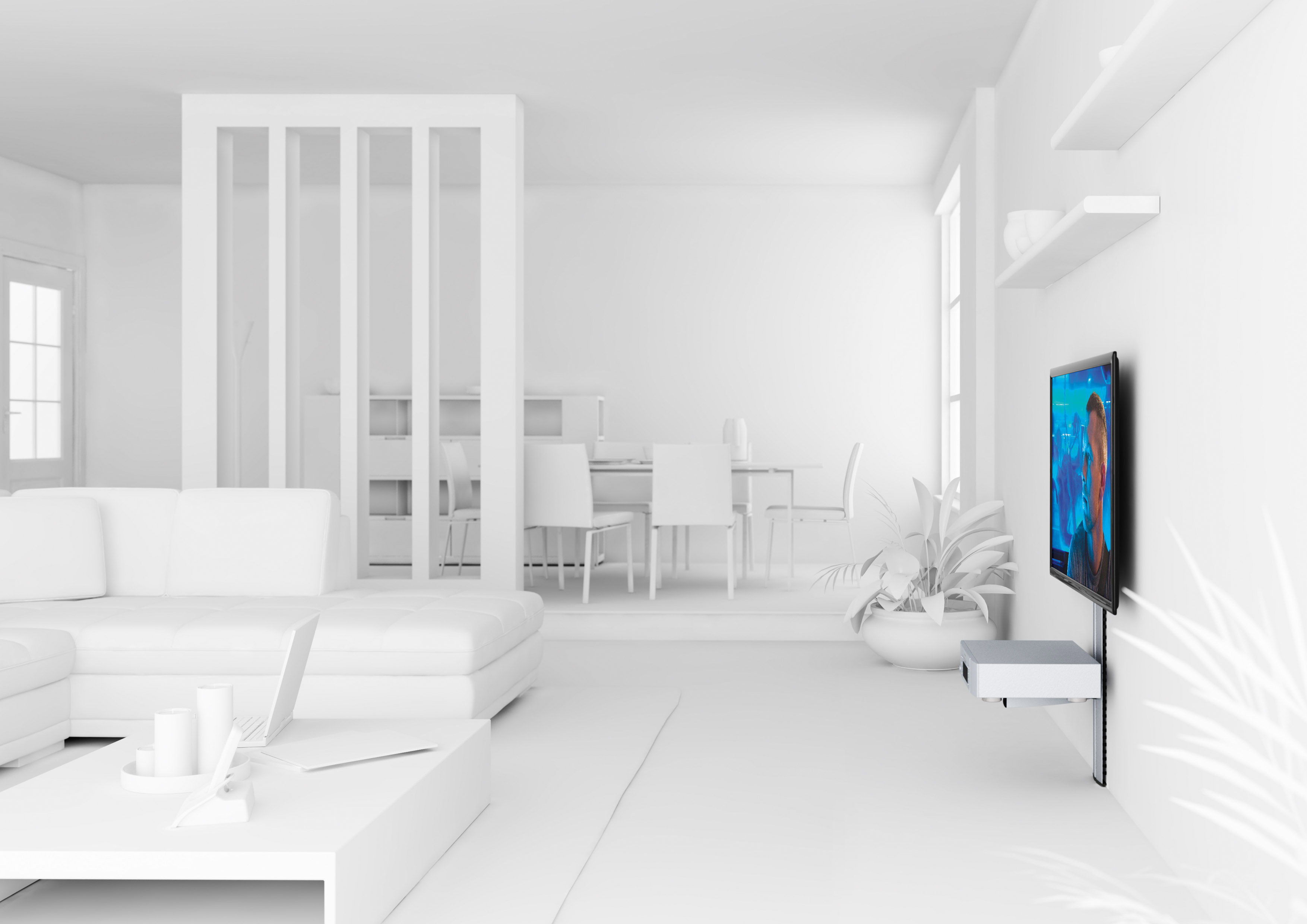 VOGEL´S Cable 10 L Säulensystem Kabelkanal