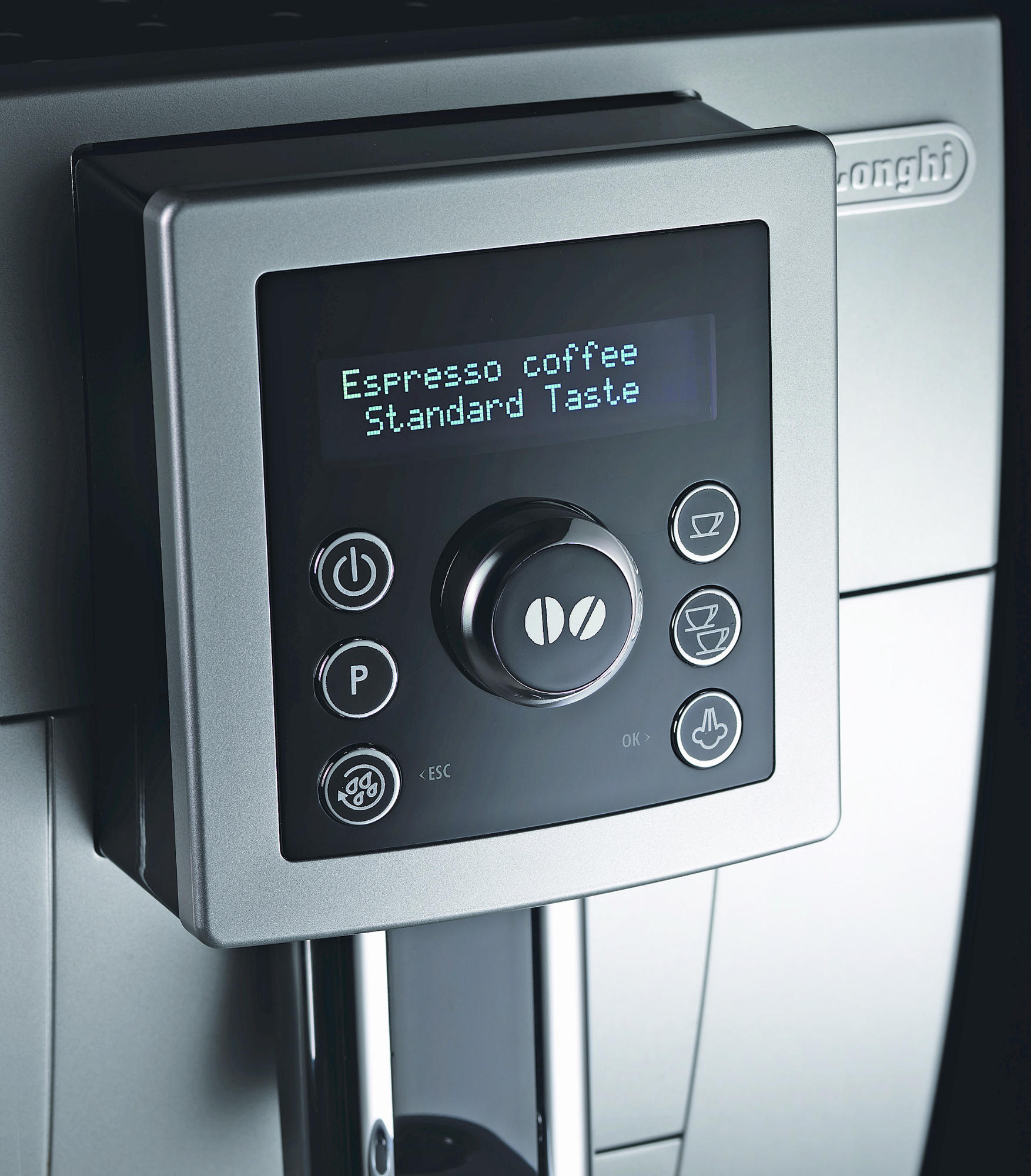 DE LONGHI Kaffeevollautomat ECAM 23.420 SB, silber Espresso-/Kaffeevollautomat (Silber, Kegelmahlwerk, 15 bar)