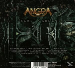 Albumcover mit dem Bandnamen Angra oben. Listet Songtitel auf. Dunkler, verzierter Hintergrund mit einem Kreuz.