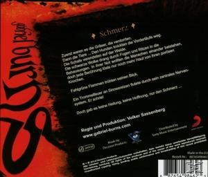 Rotes und schwarzes Albumcover mit deutschem Text.