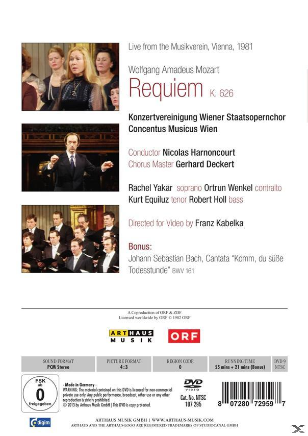Robert Wien, Yakar Konzertvereinigung Wiener Kurt Holl, Robert - Staatsopernchor, Wenkel, Concentus - Requiem Ortrun Rachel Equiluz, Musicus (DVD)