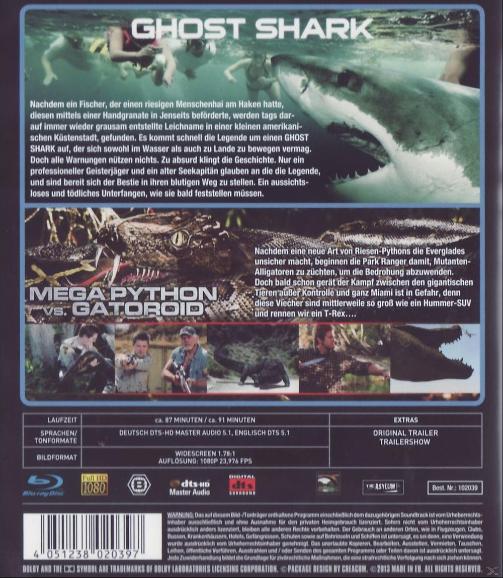 Bloody Creatures 3D: Ghost Shark / Mega Python vs. Gatoroid 3D Blu-ray