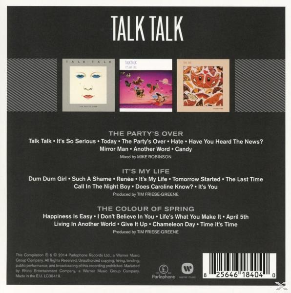 - - Collection (CD) Talk The Talk Album Triple
