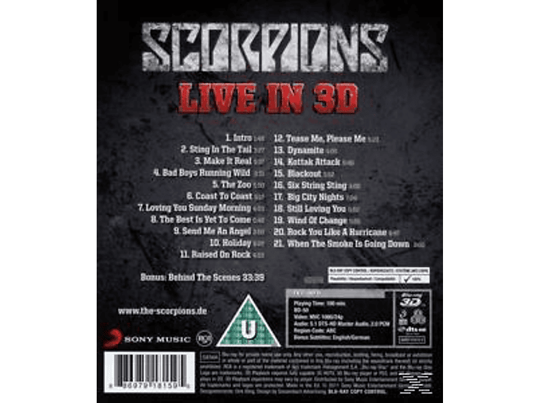 Thumbnail - Scorpions - Get Your Sting And Blackout Live In 3d (Blu-ray)