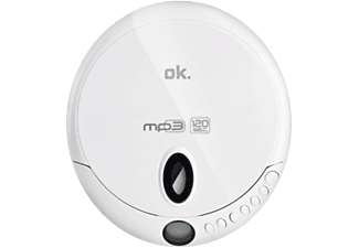 OK Lecteur CD portable Blanc (OPC310-W)