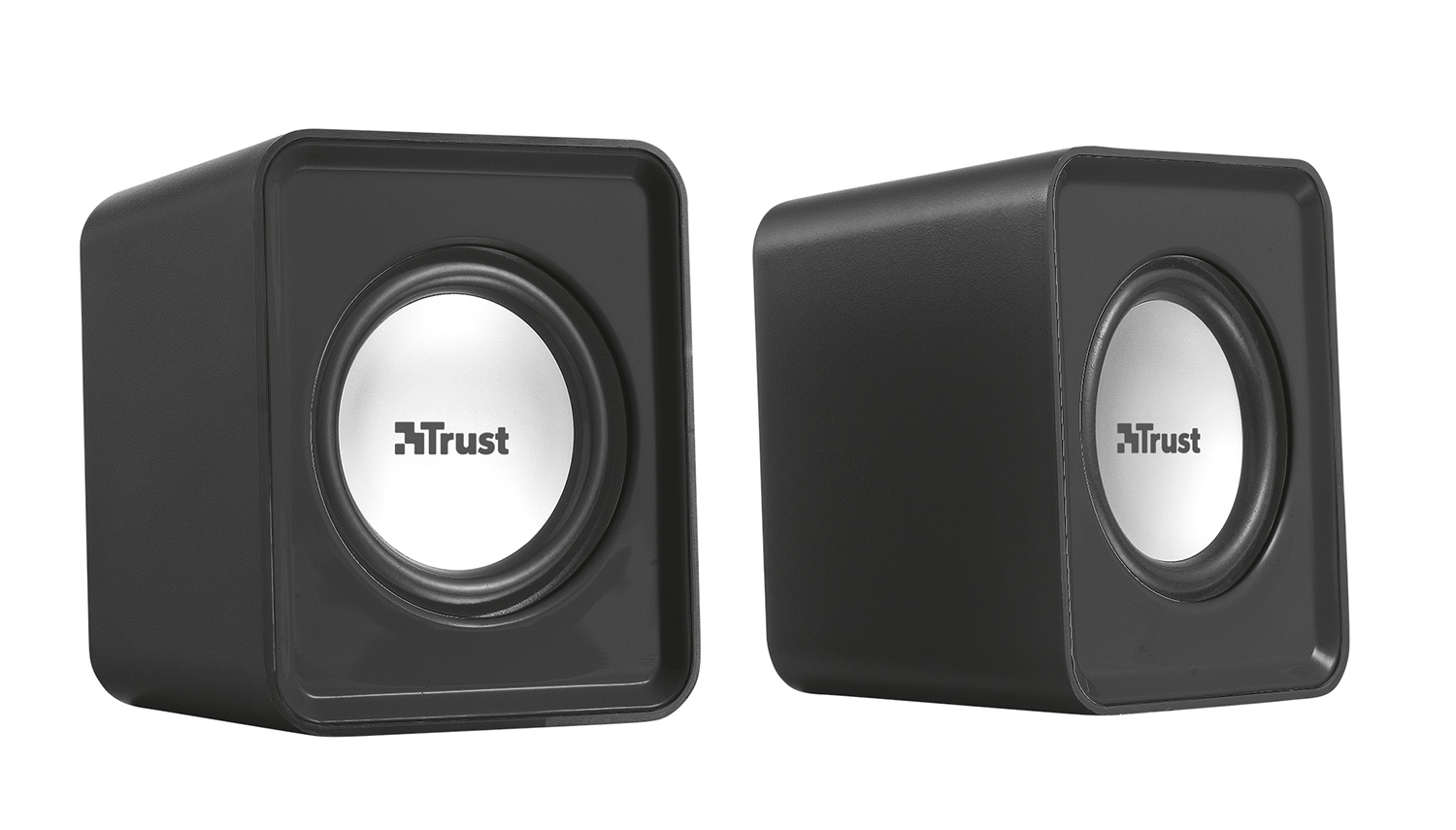 TRUST Leto 2.0 Lautsprechersystem (2.0 Lautsprecher, schwarz