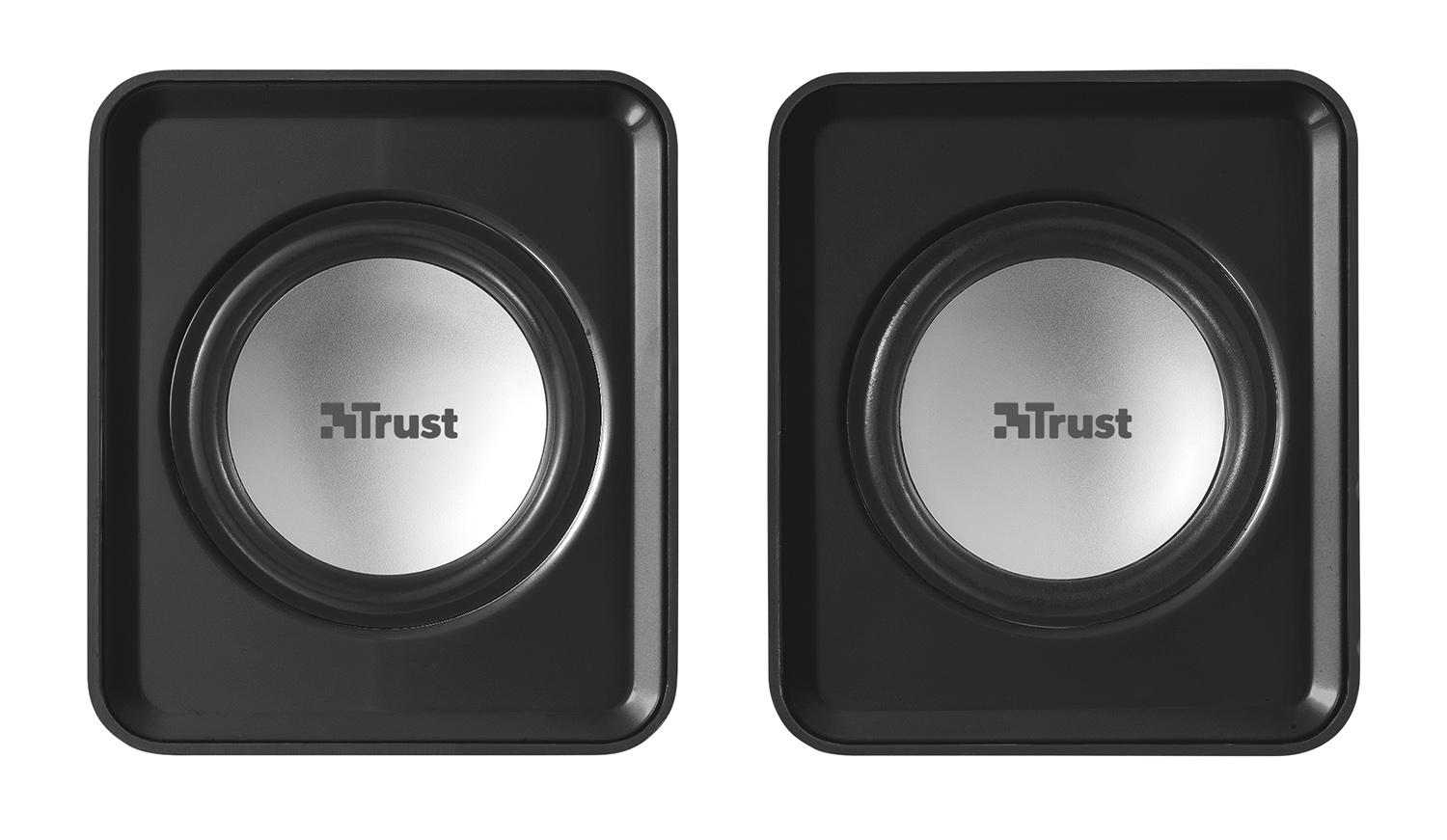 TRUST Leto 2.0 Lautsprechersystem (2.0 Lautsprecher, schwarz