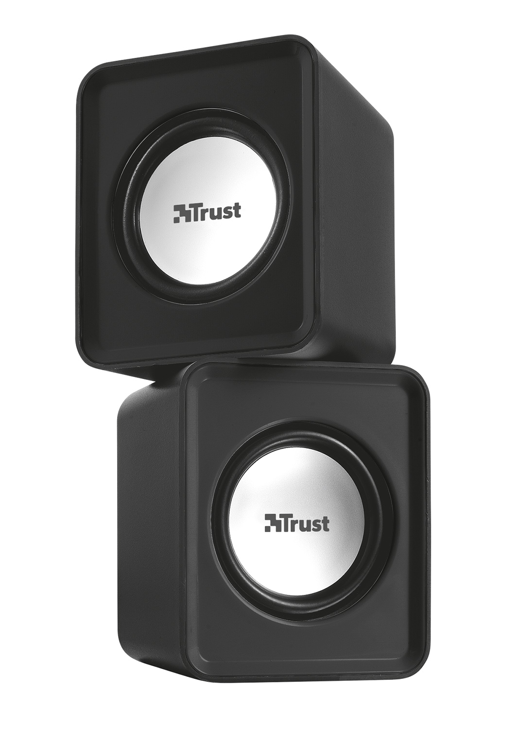 TRUST Leto 2.0 Lautsprechersystem (2.0 Lautsprecher, schwarz