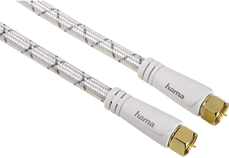 HAMA 122529 CABLE SAT 1.5M 120DB - SAT-Anschlusskabel (Weiss)