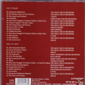 CD-Cover: Zwei Titellisten auf rotem Hintergrund. Der Text ist weiß. Das Cover ist rot.