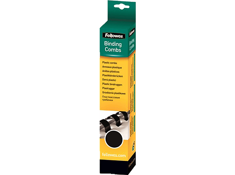 FELLOWES Kunststof bindrug 8mm Zwart 25 stuks (5330702)