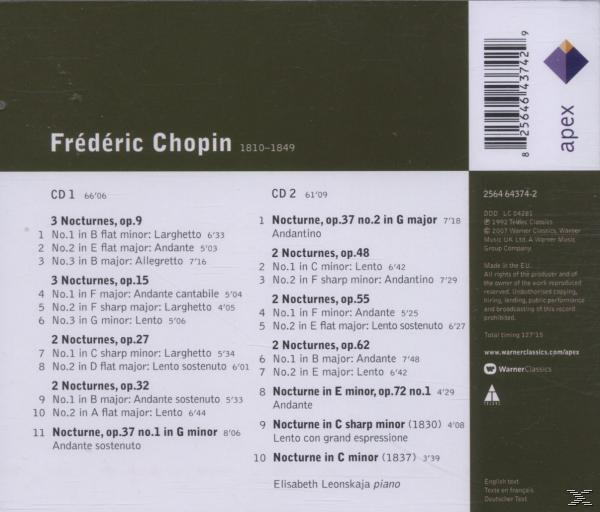 Elisabeth Leonskaja - Nocturnes  - (CD)