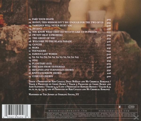 Album-Trackliste. Das Album stammt von My Chemical Romance.