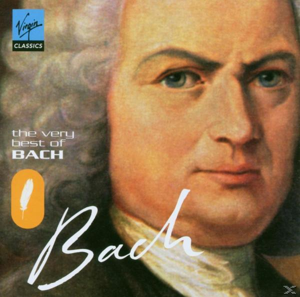 Albumcover: Porträt von Bach, Virgin Classics Logo, Text 'The Very Best of Bach'.