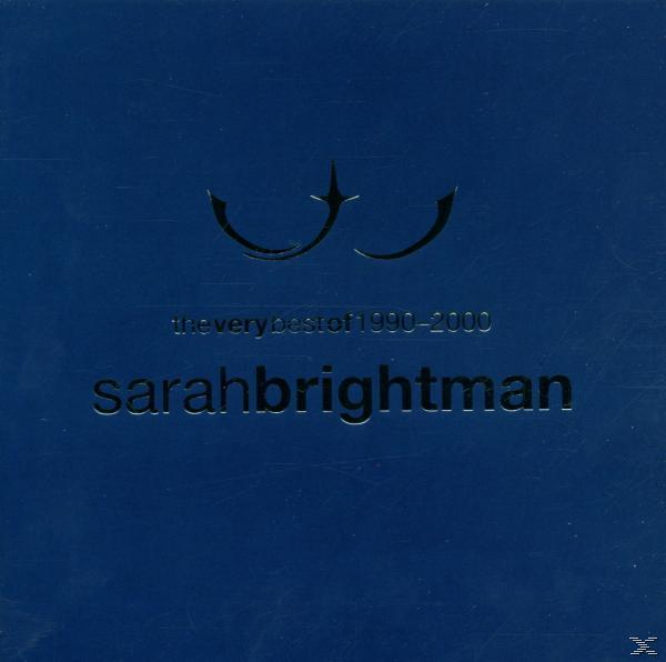 Albumcover: Sarah Brightman, The Very Best. Blauer Hintergrund, weißer Text und Design.