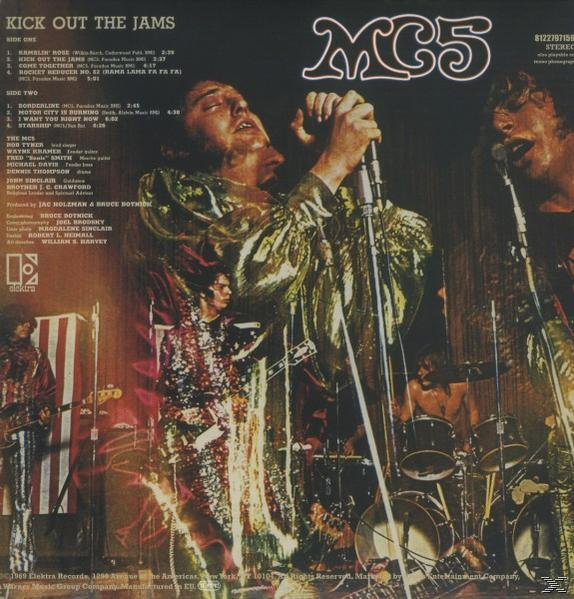 Albumcover für MC5, eine Band, mit mehreren abgebildeten Mitgliedern.