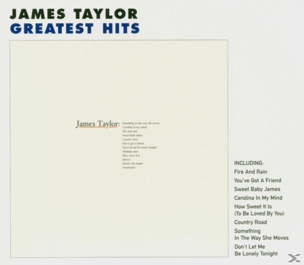 James Taylor album borító, dalszövegekkel és fehér háttérrel.