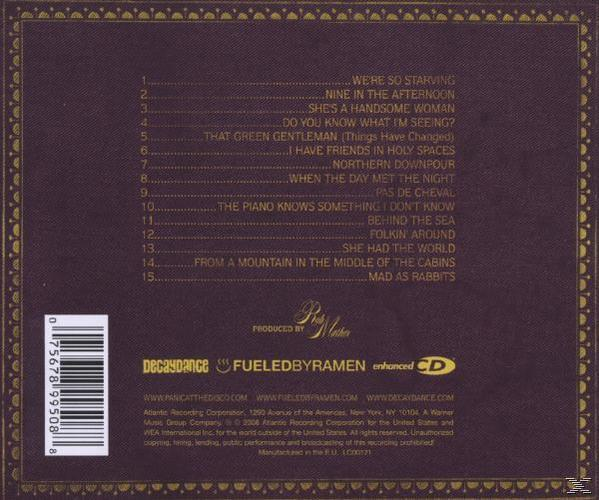 Albumcover mit Titelliste. Lila Hintergrund mit goldenem Rand. CD-Details und Labelinformationen.