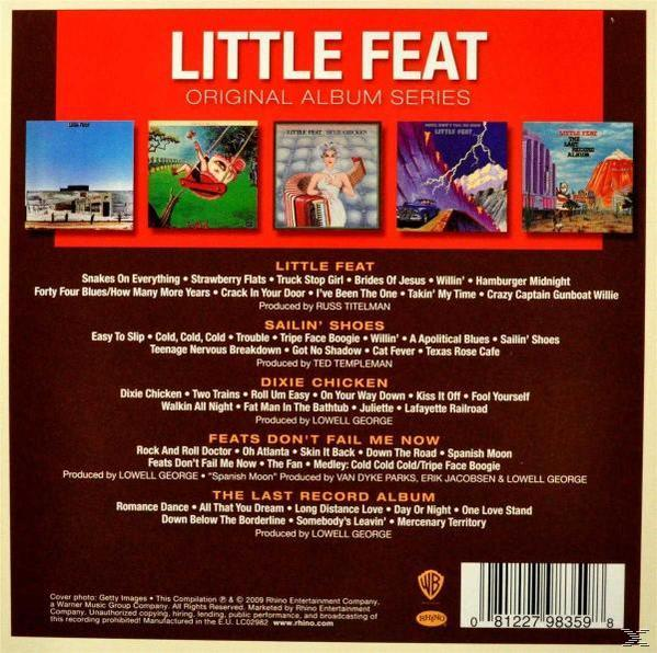 Album borító, Little Feat dalok és albumok listájával.