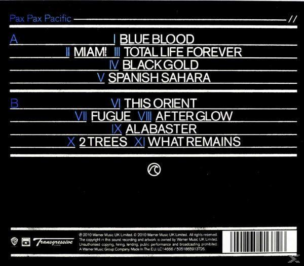 Album-Rückseite, Titelliste und Barcode.