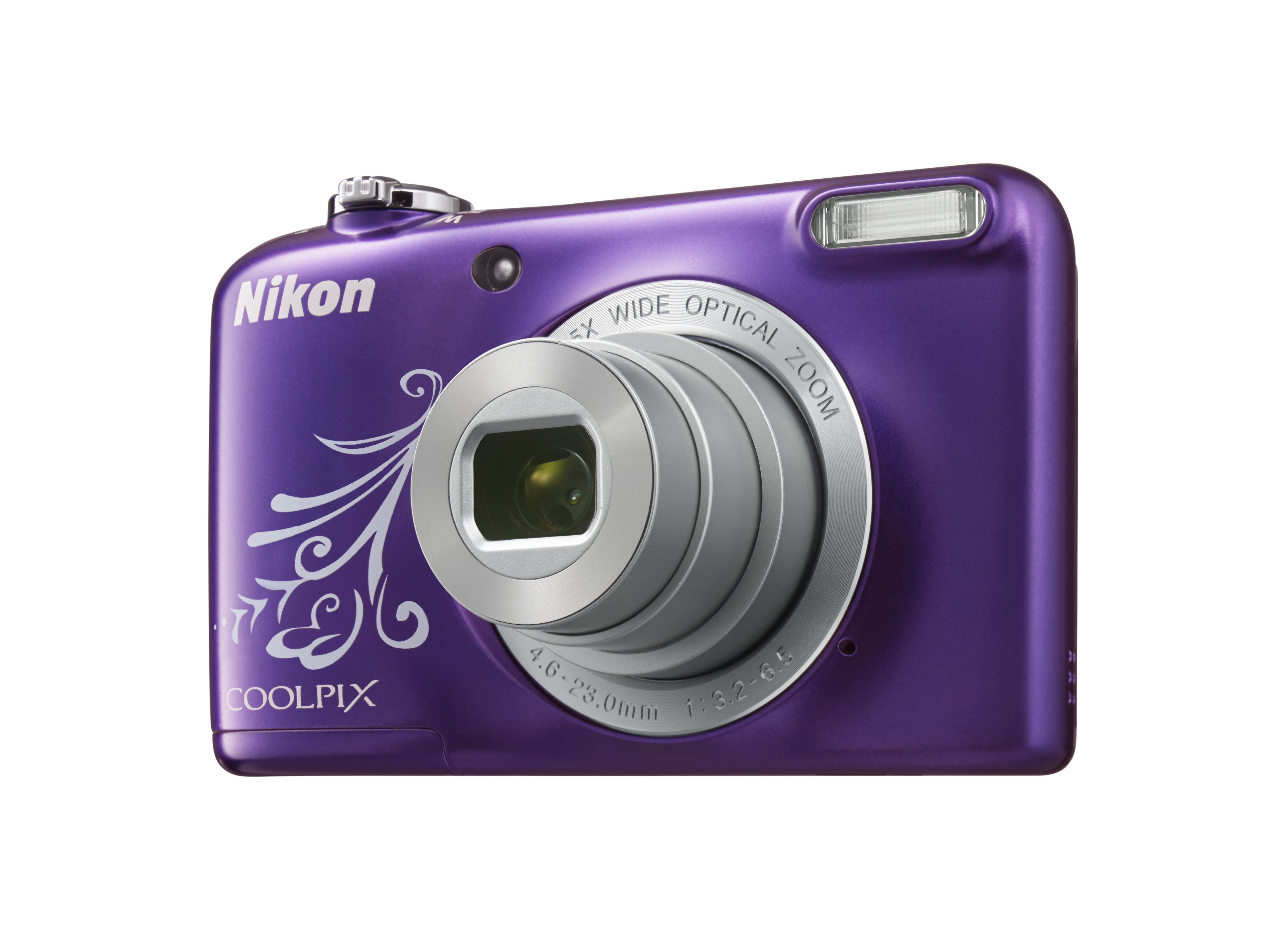 NIKON COOLPIX L31 Kompaktkamera Violett ornament, 5x opt. Zoom, TFT-LCD