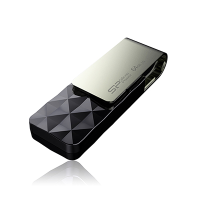 SILICON POWER SP032GBUF3B30V1K B30 USB-Stick, 32 GB, Schwarz