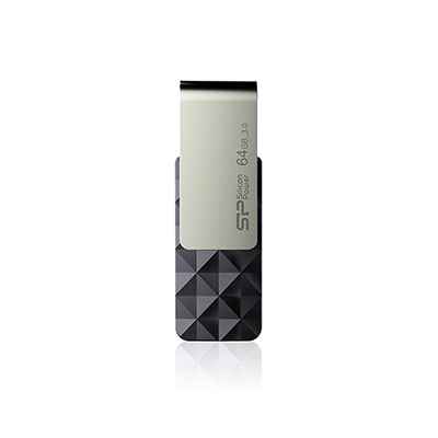 SILICON POWER SP016GBUF3B30V1K B30 USB-Stick, 16 GB, Schwarz
