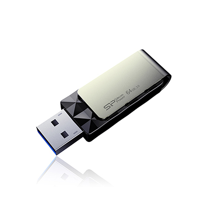 SILICON POWER SP016GBUF3B30V1K B30 USB-Stick, 16 GB, Schwarz