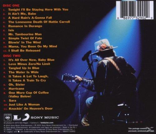 CD-Cover mit einem Gitarre spielenden Musiker unter blauem Licht, Titelliste und Text.