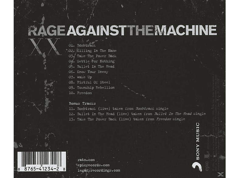Rage Against The Machine, James Keenan - Rage Against The Machine-Xx (20th Anniversary Edition) [CD] — Foto 2 von 2