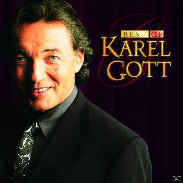 Karel Gott Albumcover. Mann im Anzug, lächelnd, dunkler Hintergrund, Text: Best of Karel Gott.