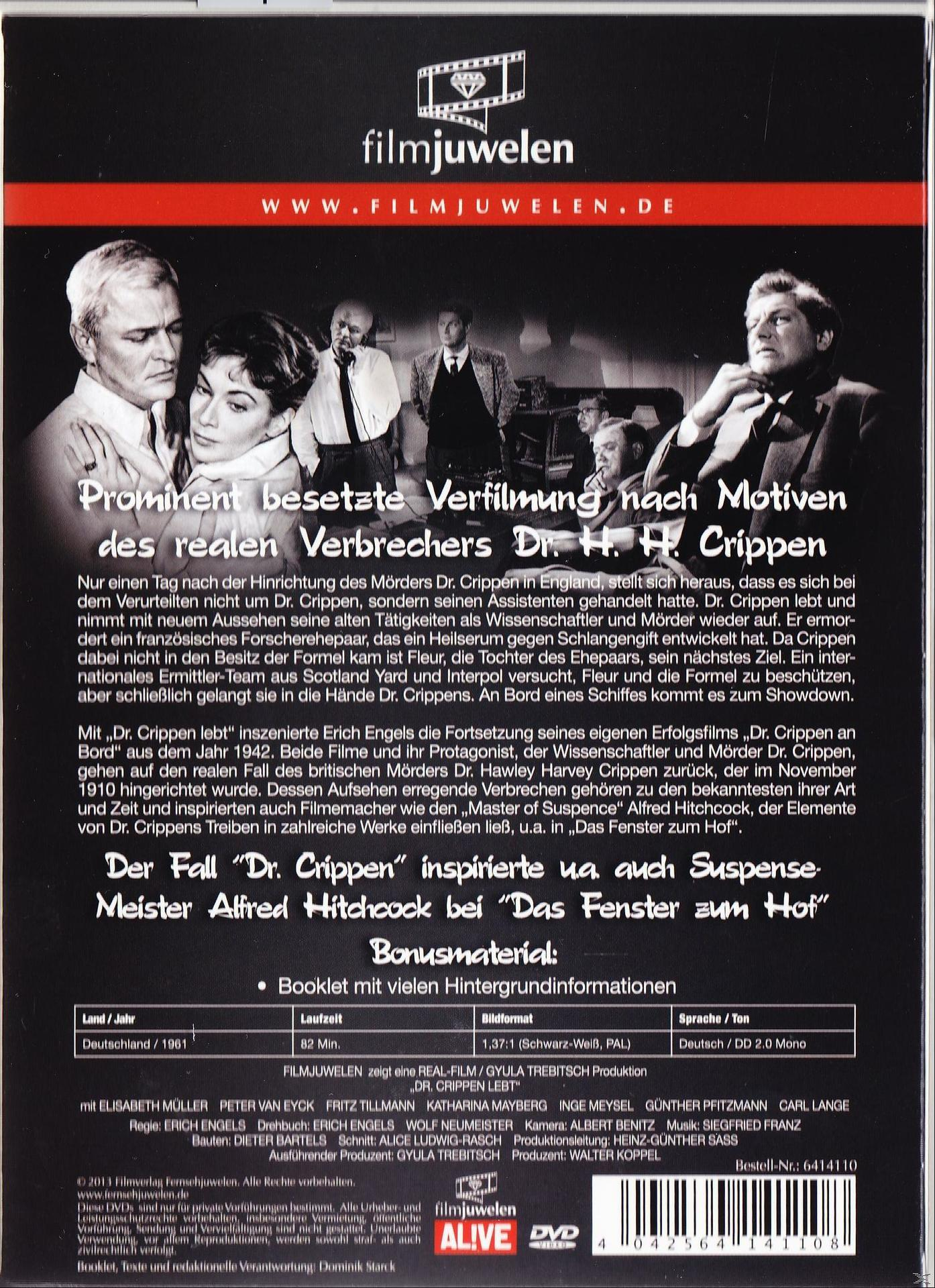 DVD-Cover: Schwarz-Weiß-Foto, Text auf Deutsch. Personen in Anzügen, ein älterer Mann im Zentrum.