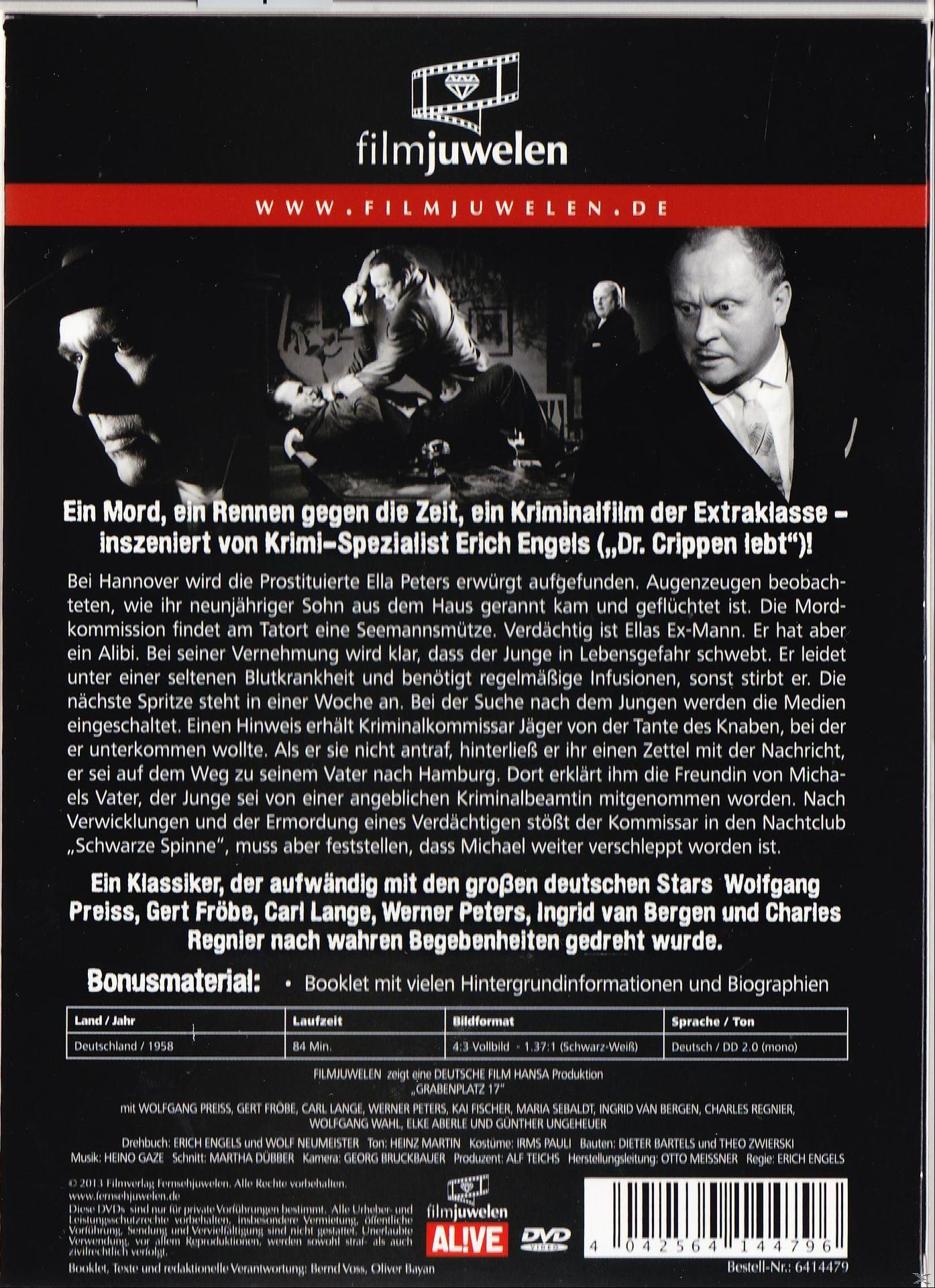 DVD-Cover. Zeigt eine Schwarz-Weiß-Filmszene mit Text auf Deutsch.