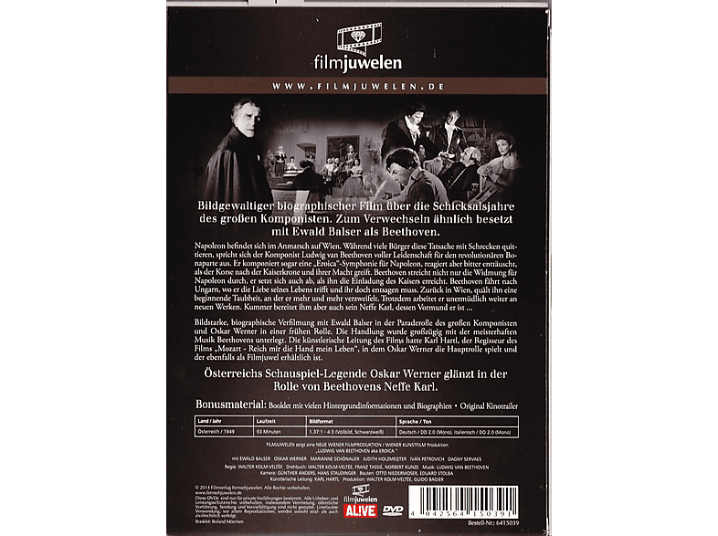 Thumbnail - LUDWIG VAN BEETHOVEN - EINE DEUTSCHE LEGENDE DVD