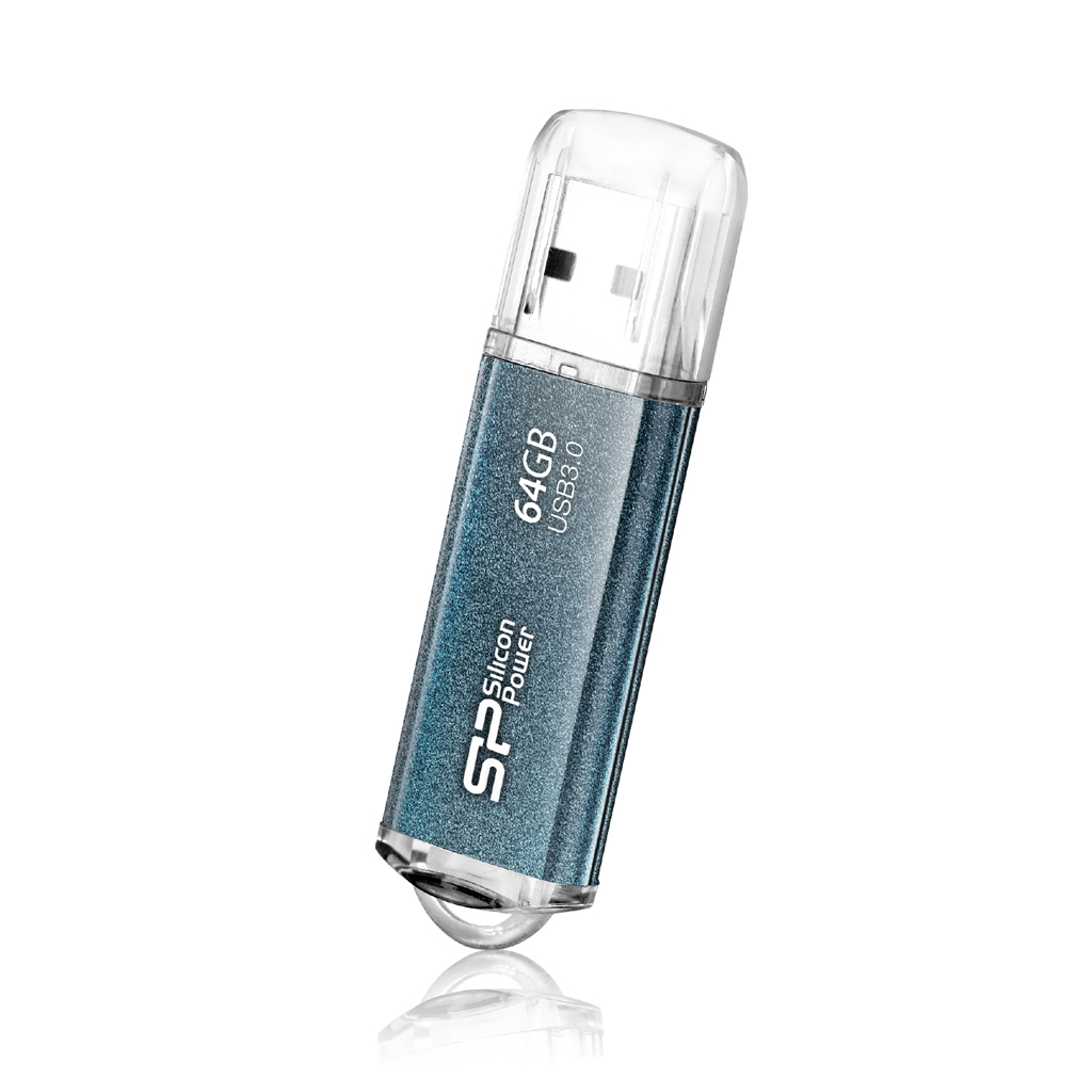 SILICON POWER SP008GBUF3M01V1B M01 USB-Stick, 8 GB, Blau